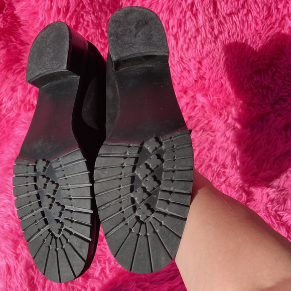 Donald J Pliner calf hair cow print buckle loafers size 9.5 - Picture 9 of 9